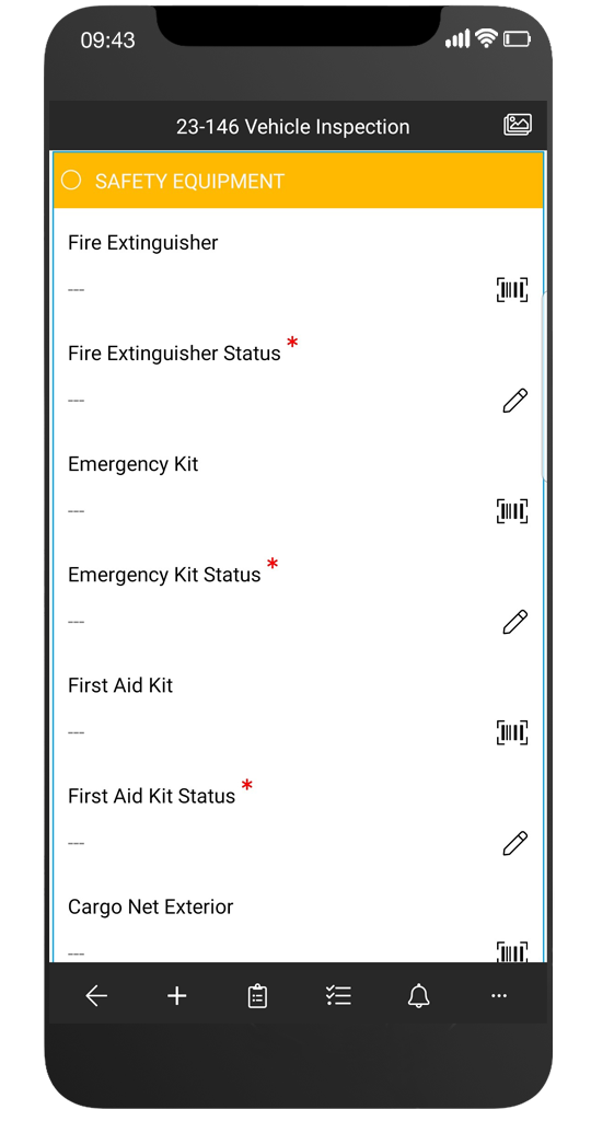inspection bar codes